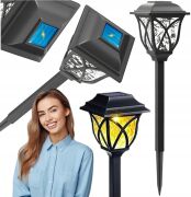 V2 LAMPKA SOLARNA LED LAMPA WBIJANA OGRODOWA DEKORACYJNA LAMPKI 1 SZT