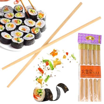 PAŁECZKI BAMBUSOWE DO SUSHI 24 cm 10 KPL